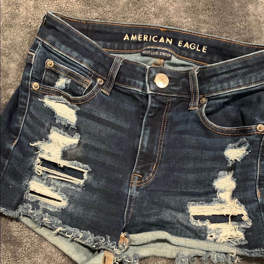 American Eagle Distressed Denim Shorts